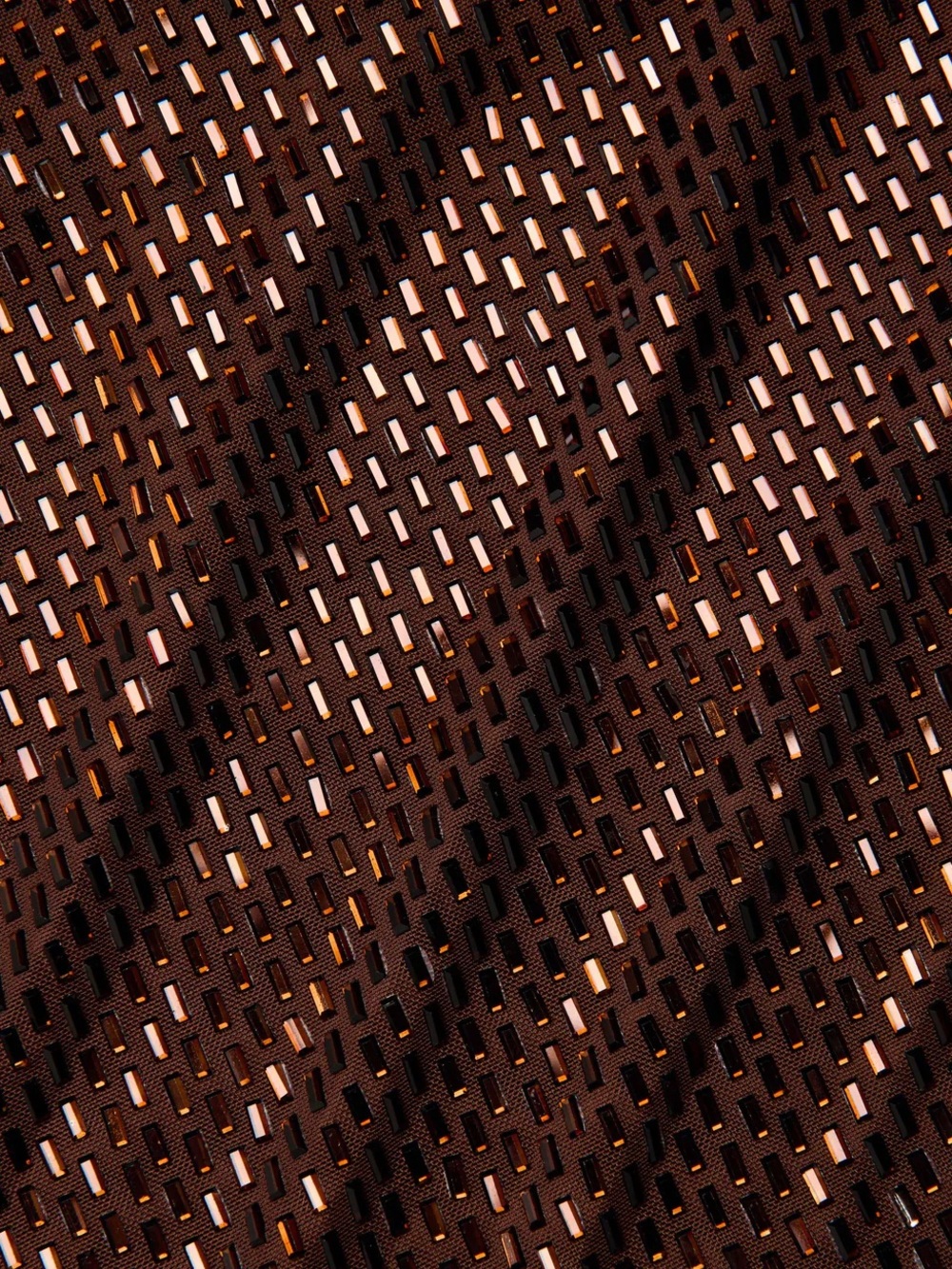 Self Portrait Brown Rhinestone Racer Back Maxi Dress - Picture 5 of 6